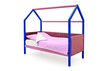 Детская кровать-домик «Svogen синий-лаванда» мягкая в Березниках