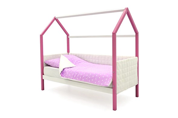Детская кровать-домик «Svogen лаванда-белый» мягкая в Перми - изображение