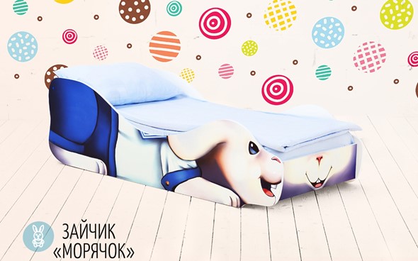 Детская кровать Заяц-Морячок в Перми - изображение