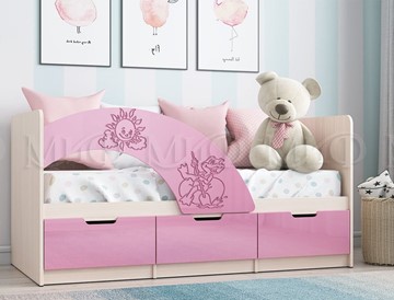 Детская кровать Юниор-3, Розовый металлик в Чайковском