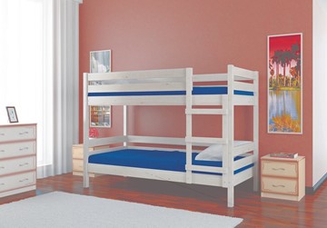 Кровать в детскую Джуниор двухъярусная с ящиками (Белый Античный) в Перми - предосмотр 1