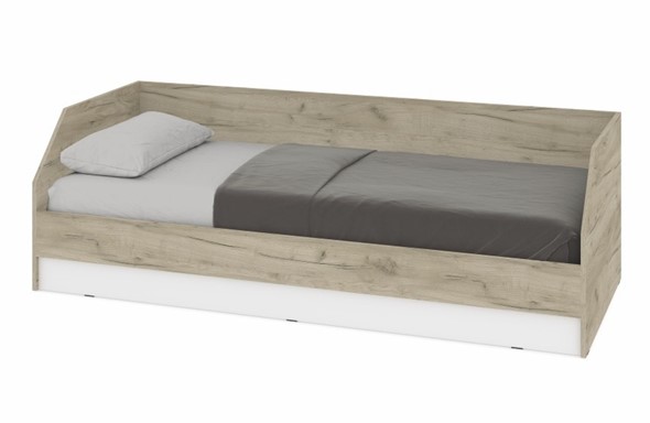 Кровать подростковая О81, Серый дуб - Белый в Березниках - изображение
