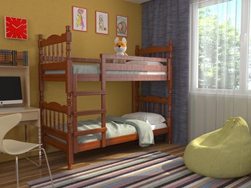 Детская кровать Соня двухъярусная (Орех) в Перми - предосмотр 1