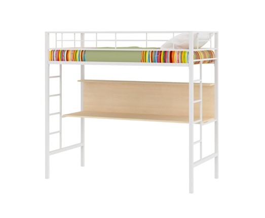 Детская кровать Севилья-1 со столом Белая в Чайковском - изображение