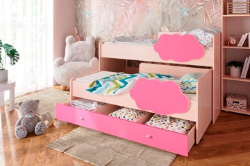 Детская 2-х ярусная кровать ТМК Соник 1.6 с ящиком, Розовый в Перми