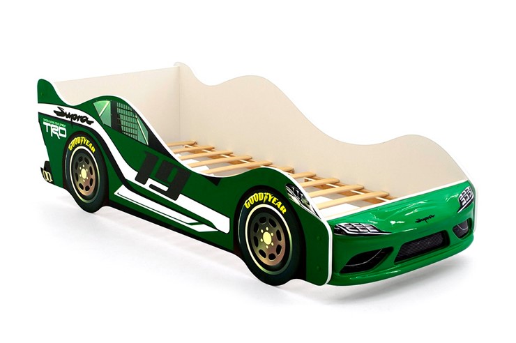 Детская кровать-машина Супра зеленая в Перми - изображение 6