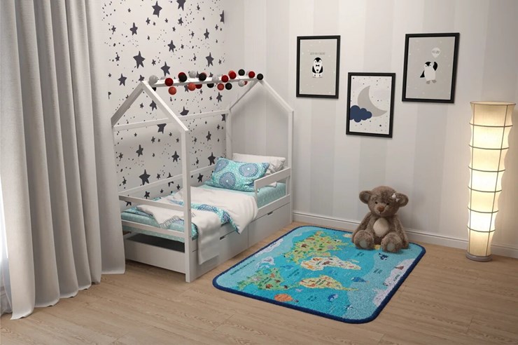 Кровать-домик в детскую Svogen белый в Перми - изображение 6
