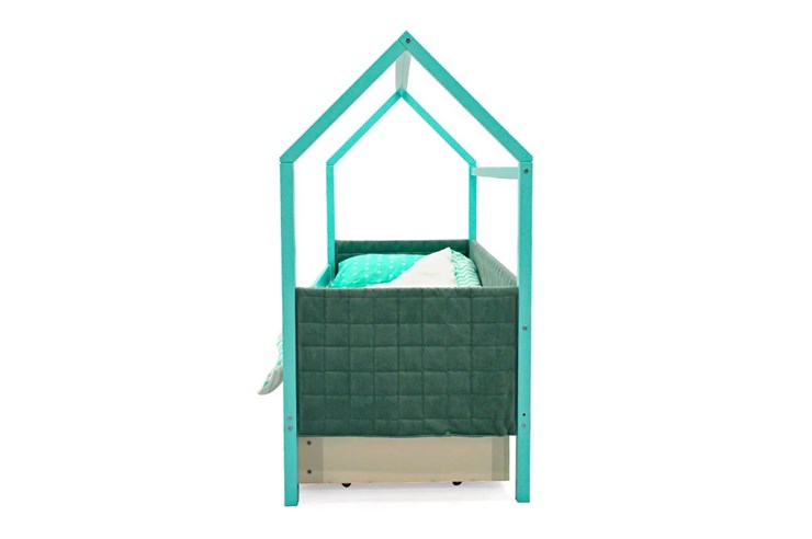Кровать-домик в детскую «Svogen мятная» мягкая в Перми - изображение 5