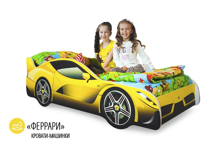 Кровать-машина детская Ferrari в Перми - изображение 1