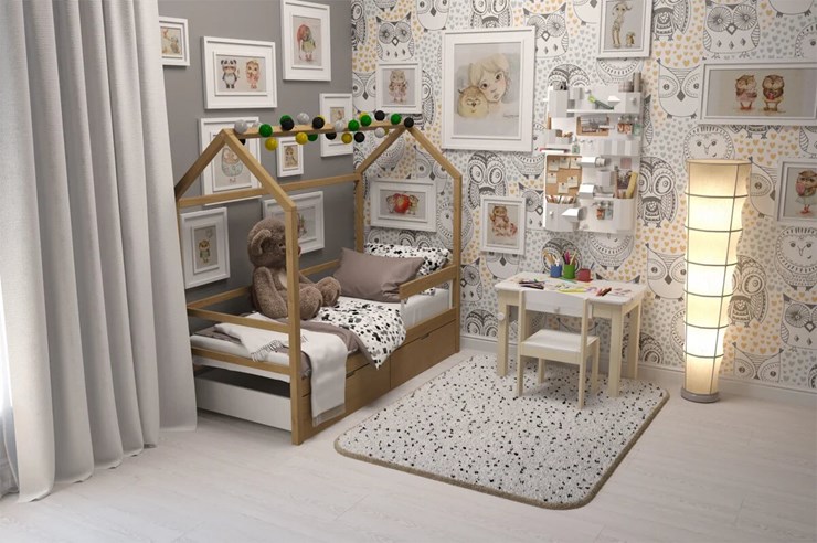 Кровать-домик в детскую Svogen дерево в Перми - изображение 8
