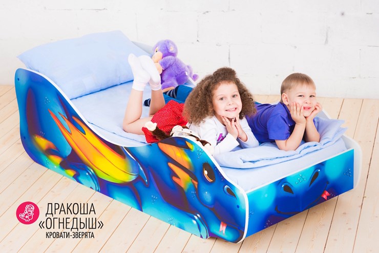Детская кровать-зверёнок Дракоша-Огнедыш в Перми - изображение 3
