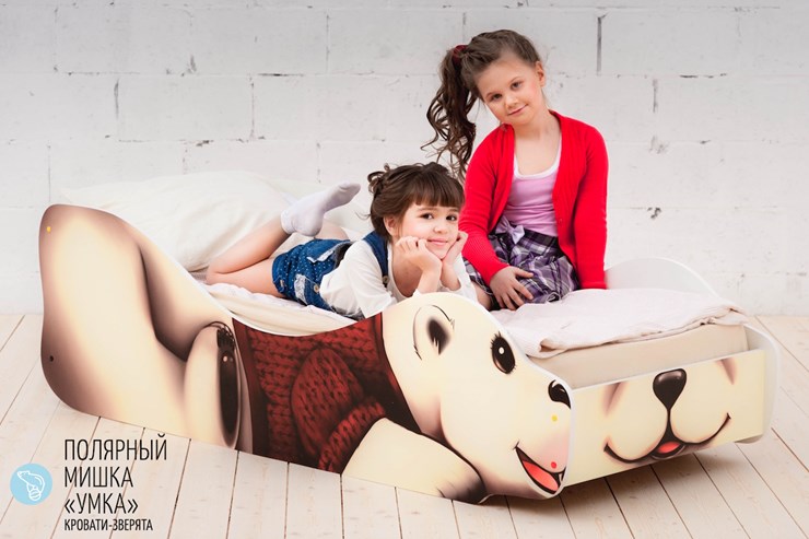 Детская кровать-зверенок Полярный мишка-Умка в Перми - изображение 3