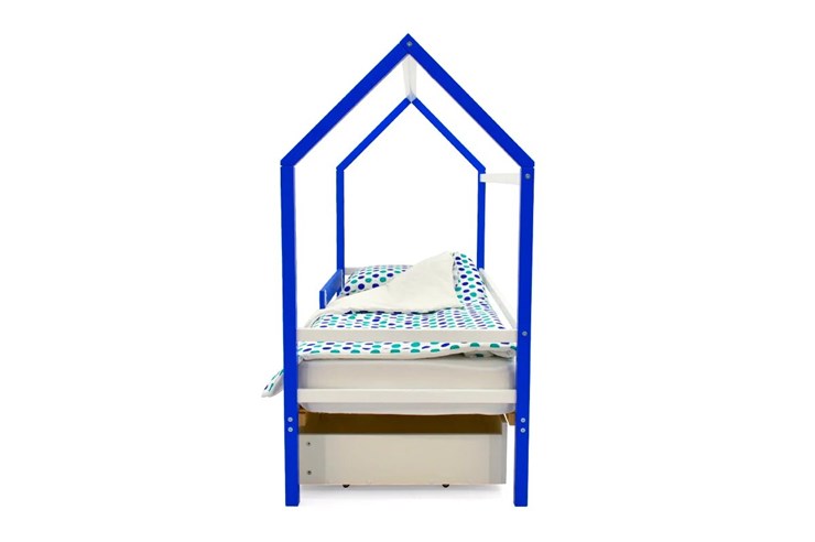 Кровать-домик детская Svogen сине-белый в Перми - изображение 5