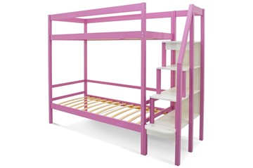 Детская двухэтажная кровать Svogen розовый в Березниках - предосмотр 1