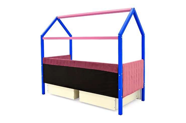 Детская кровать-домик «Svogen синий-лаванда» мягкая в Перми - изображение 6