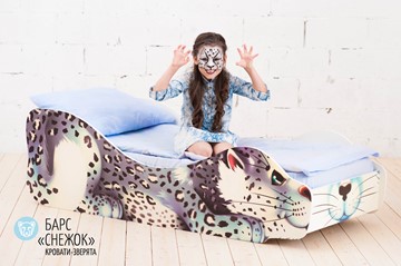 Детская кровать-зверенок Барс-Снежок в Перми - предосмотр 1