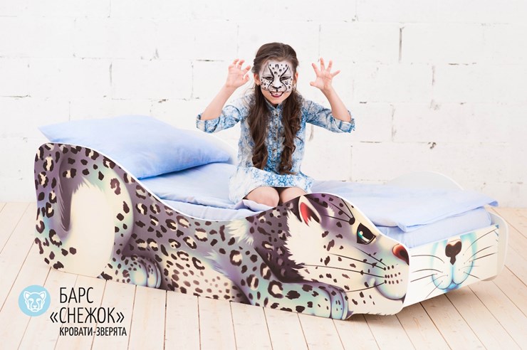 Детская кровать-зверенок Барс-Снежок в Перми - изображение 1
