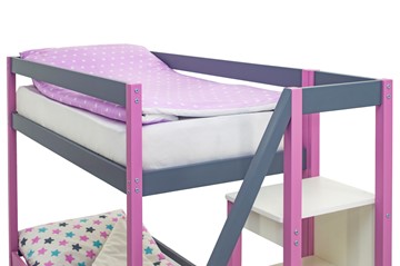 Двухэтажная детская кровать Svogen лаванда-графит в Перми - предосмотр 10