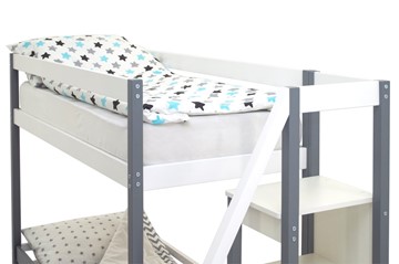 Детская двухэтажная кровать Svogen графит-белый в Перми - предосмотр 10