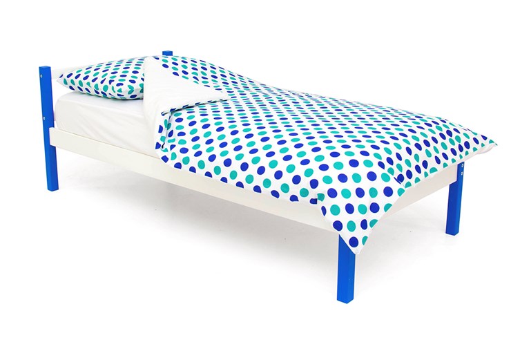 Кроватка Skogen classic сине-белая в Перми - изображение 1