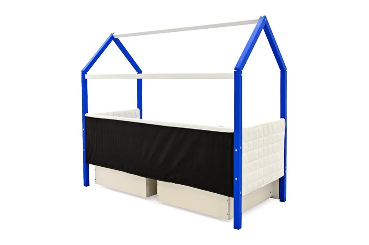 Кровать-домик «Svogen сине-белый» мягкая в Перми - изображение 6