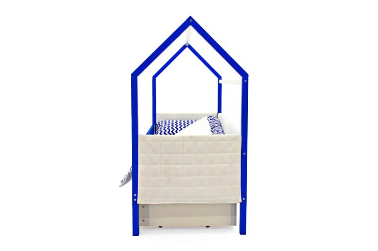 Кровать-домик «Svogen сине-белый» мягкая в Перми - изображение 5