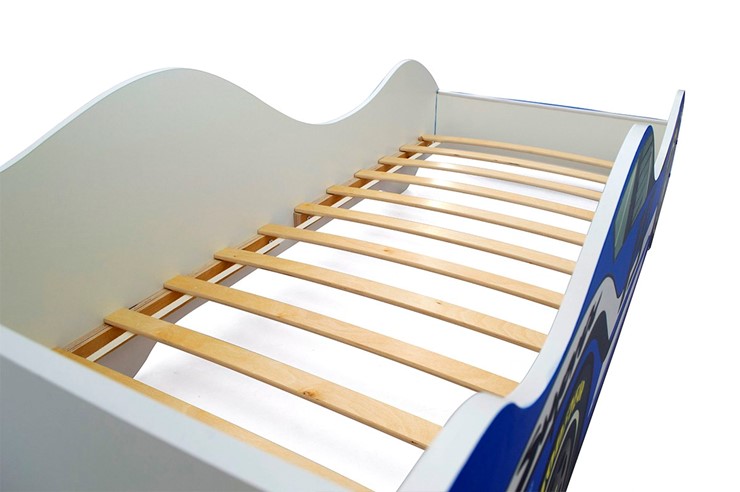 Детская кровать-машина Супра синяя в Перми - изображение 10
