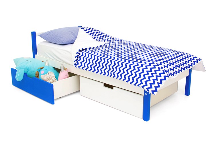 Кроватка Skogen classic сине-белая в Перми - изображение 4