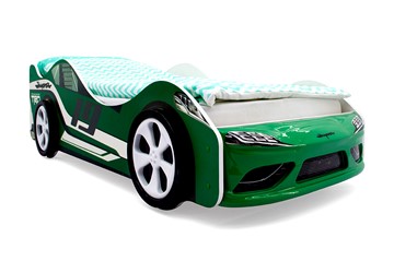 Детская кровать-машина Супра зеленая в Перми - предосмотр 2