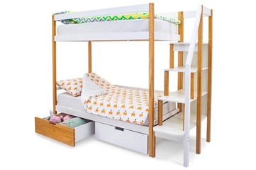 Двухэтажная детская кровать Svogen дерево-белый в Березниках - предосмотр 5