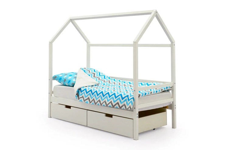 Кровать-домик в детскую Svogen белый в Перми - изображение 3