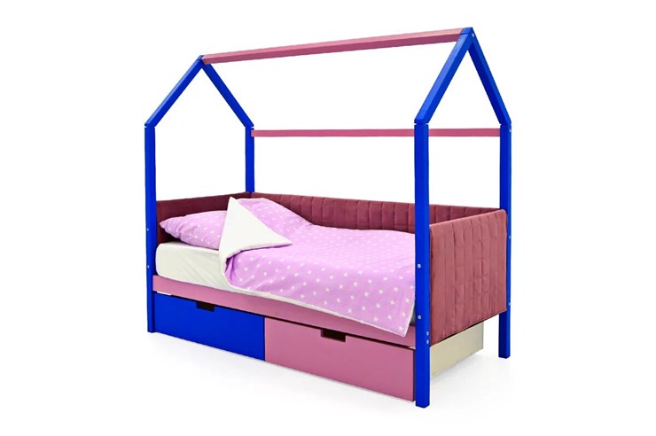 Детская кровать-домик «Svogen синий-лаванда» мягкая в Перми - изображение 3