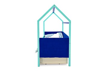 Детская кровать-домик Svogen, мятный-синий мягкая в Перми - предосмотр 5