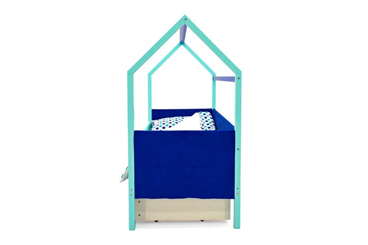 Детская кровать-домик Svogen, мятный-синий мягкая в Перми - изображение 5