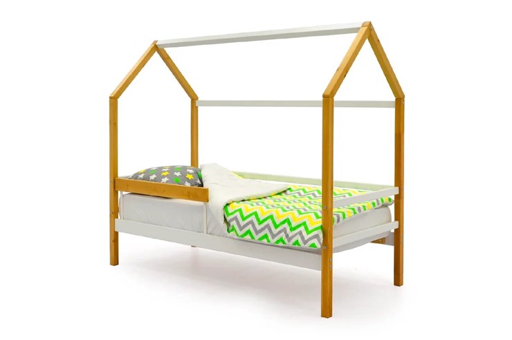 Кровать-домик детская Svogen белый-дерево в Перми - изображение 2