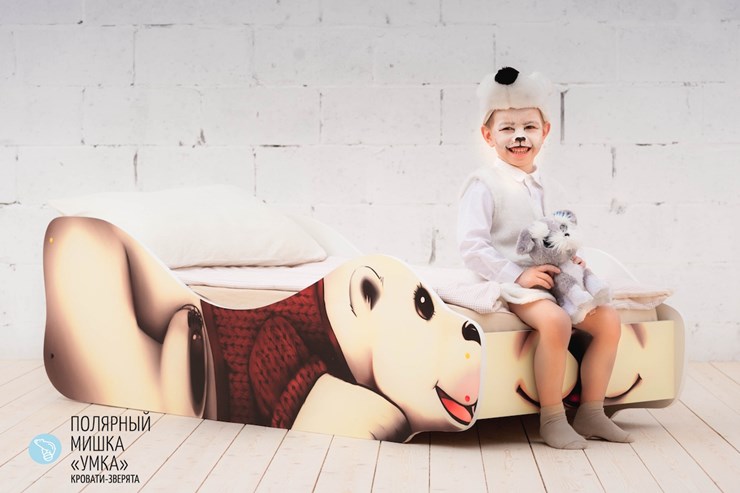 Детская кровать-зверенок Полярный мишка-Умка в Перми - изображение 1