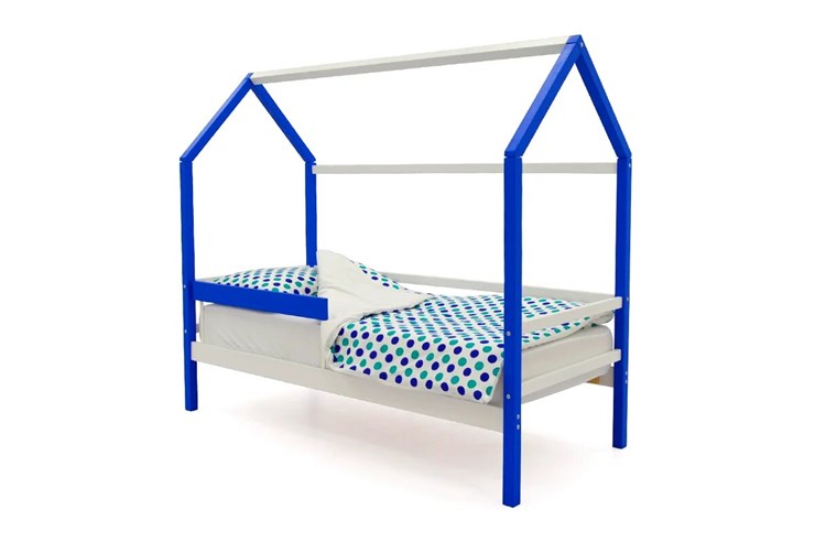 Кровать-домик детская Svogen сине-белый в Перми - изображение 2