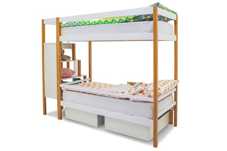 Двухэтажная детская кровать Svogen дерево-белый в Березниках - изображение 7