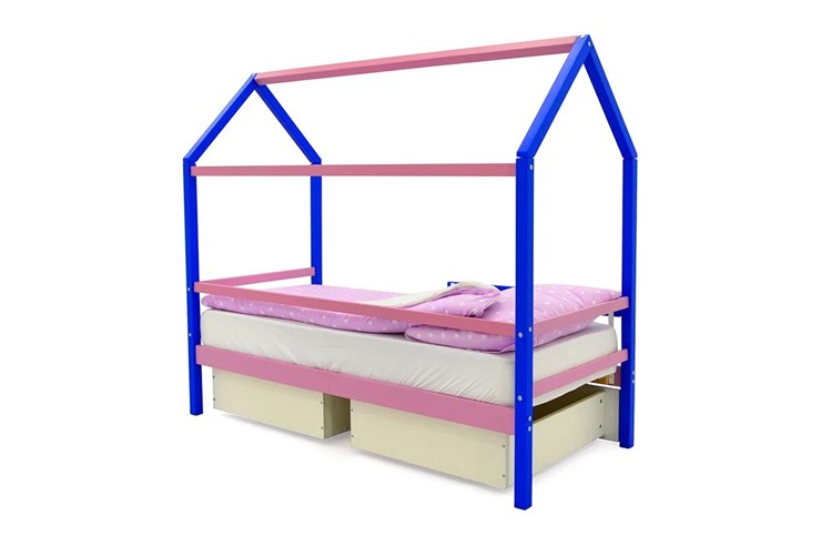 Детская кровать-домик Svogen синий-лаванда в Перми - изображение 3