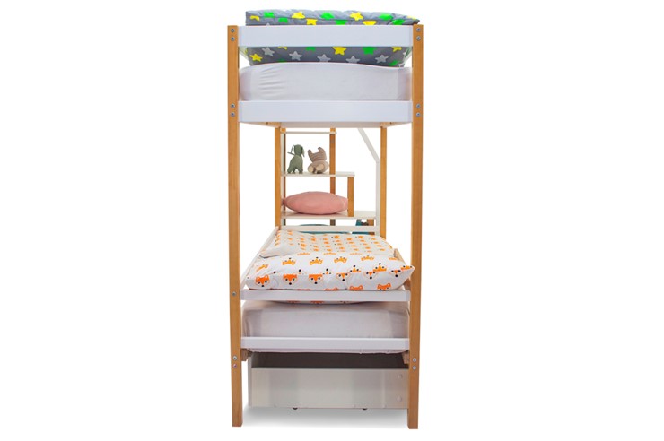 Двухэтажная детская кровать Svogen дерево-белый в Перми - изображение 8