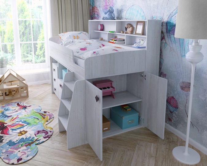 Кровать-чердак детская Малыш-5, цвет Винтерберг в Чайковском - изображение 6