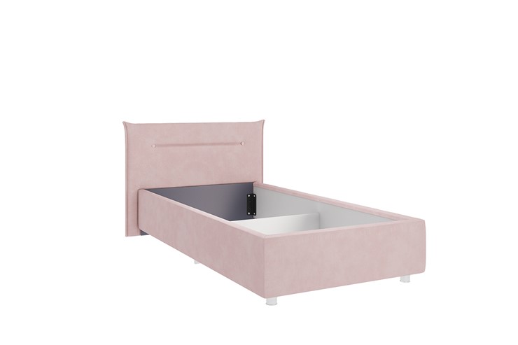 Кроватка 0.9 Альба, нежно-розовый (велюр) в Кунгуре - изображение 1