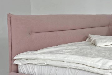 Кроватка 0.9 Альба, нежно-розовый (велюр) в Кунгуре - предосмотр 6