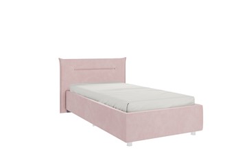 Кроватка 0.9 Альба, нежно-розовый (велюр) в Кунгуре