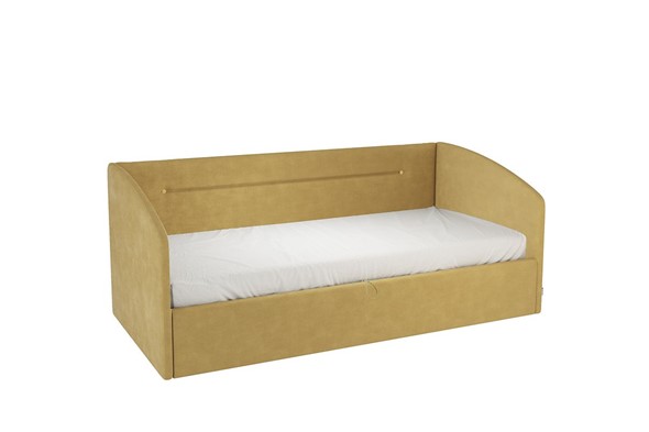 Кроватка 0.9 Альба (Софа), медовый (велюр) в Кунгуре - изображение
