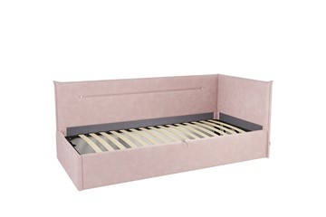 Кровать в детскую 0.9 Альба (Тахта), нежно-розовый (велюр) в Перми - предосмотр 1