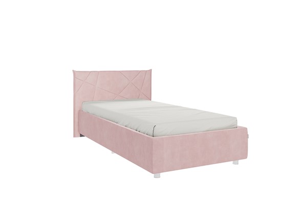 Кровать в детскую 0.9 Бест, нежно-розовый (велюр) в Перми - изображение