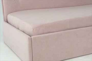 Кровать в детскую 0.9 Бест (Тахта), нежно-розовый (велюр) в Перми - предосмотр 3