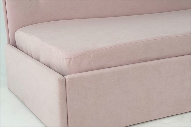 Кровать в детскую 0.9 Бест (Тахта), нежно-розовый (велюр) в Перми - изображение 3