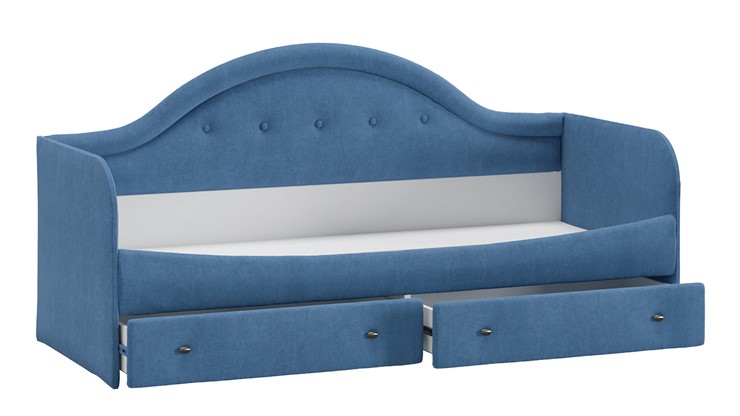 Подростковая кровать Адель тип 1 (Велюр Синий) в Перми - изображение 1